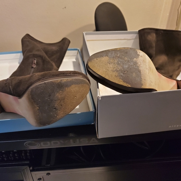 Nine West Dark Brown high boots size 7 - Picture 7 of 9